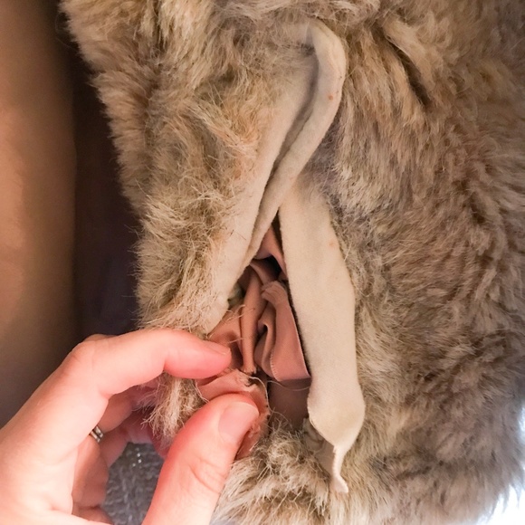 Vintage fur bomber jacket - Picture 2 of 4